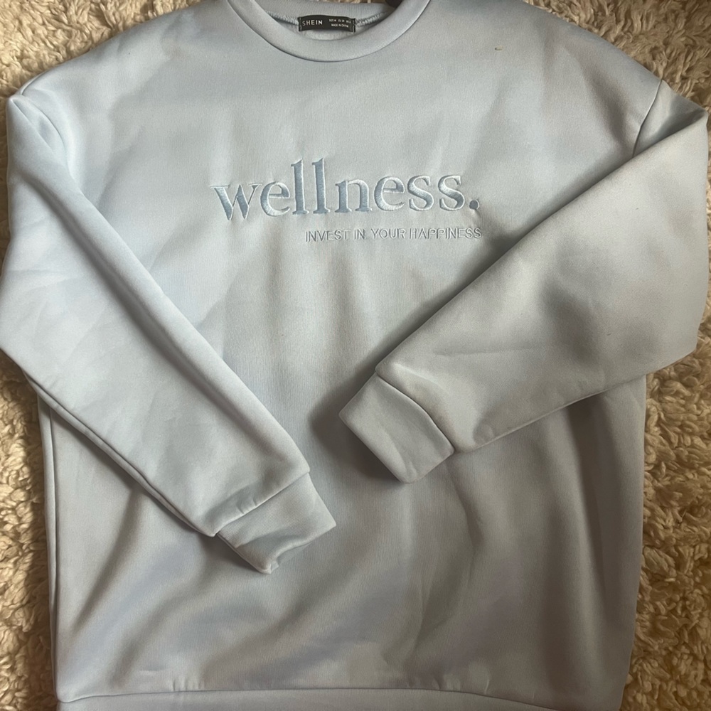 Light Blue oversized comfy crewneck sweater